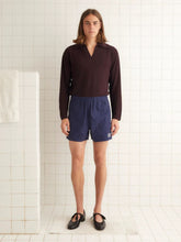 Bode Navy Blue Field Shorts