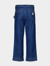 Bode Knolly Brook Embroided Blue Indigo Denim Trousers
