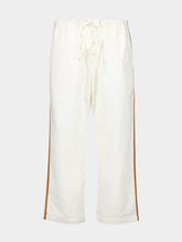 Bode White Baseball Pajama Pants