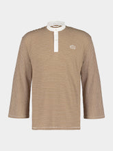 Bode Brown Newton Stripe Polo