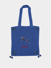 Bode Blue Laurel Crochet Tote
