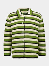 Bode Striped Weedy Crochet Shirt