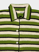 Bode Striped Weedy Crochet Shirt