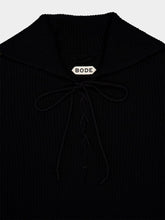 Bode Black Deck Stripe Sweater