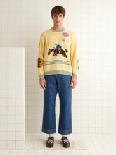 Bode Yellow Jockey Hand-Loomed Sweater