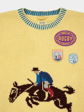 Bode Yellow Jockey Hand-Loomed Sweater
