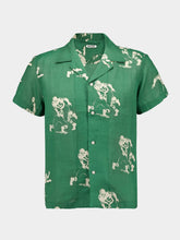 Bode Green Football Silhouette Short Sleeve Shirt