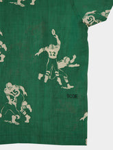 Bode Green Football Silhouette Short Sleeve Shirt