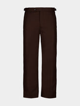 Bode Brown Bramble Side-Buckle Trousers