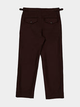 Bode Brown Bramble Side-Buckle Trousers