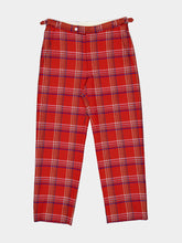 Bode Red Gable Plaid Trousers