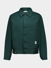 Bode Dark Green Twill Knolly Brook Side Tab Jacket