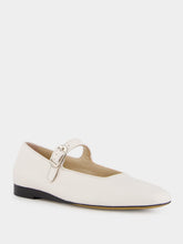 Le Monde Beryl White Mary Jane Flats