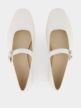 Le Monde Beryl White Mary Jane Flats