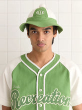 Bode Paneled Grandfather Hat in Green and White