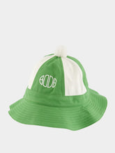 Bode Paneled Grandfather Hat in Green and White