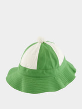 Bode Paneled Grandfather Hat in Green and White
