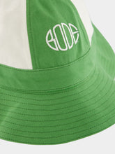Bode Paneled Grandfather Hat in Green and White