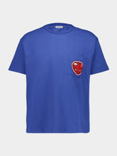 Bode Blue Crest Pocket T-Shirt
