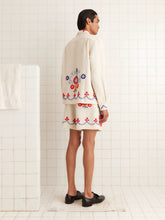 Bode Ecru Beaded Garden Party Shirt