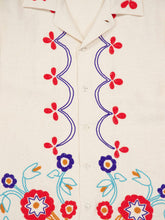 Bode Ecru Beaded Garden Party Shirt