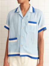 Bode Blue Seedling Stripe Shirt