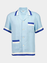 Bode Blue Seedling Stripe Shirt