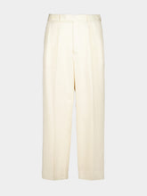 Bode Cream Slub Weave Trousers