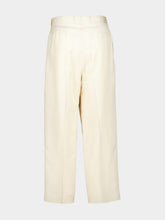 Bode Cream Slub Weave Trousers