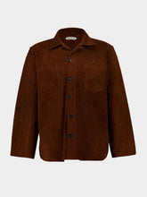Bode Brown Suede Overshirt