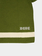 Bode Green Marsh Crochet Long Sleeve Shirt