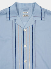 Bode Blue Ribbon Plaid Short Sleeve Shirt
