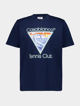 Casablanca Navy Blue Tennis Club Icon T-Shirt