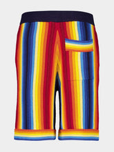 Casablanca Gradient Towelling Effect Cotton Shorts