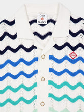 Casablanca Gradient Wave Crochet Shirt