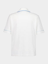 Casablanca White Tennis Stripe Towelling Shirt