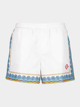 Casablanca White Printed Beach Club Swim Shorts