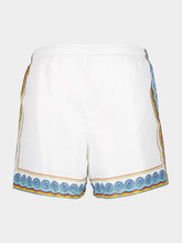 Casablanca White Printed Beach Club Swim Shorts