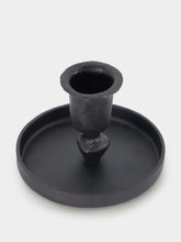 Madam Stoltz Black Iron Candle Holder