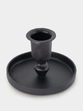 Madam Stoltz Black Iron Candle Holder