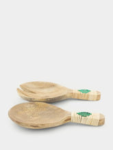 Madam Stoltz Wooden Serving Set With Bamboo