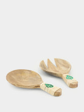 Madam Stoltz Wooden Serving Set With Bamboo
