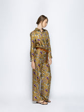 Paula Sonia Floral Psic Printed Silk Twill Pants