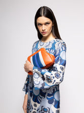 Paula Medine Cinnamon Stick Leather and Suede Clutch