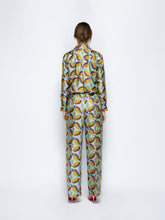 Paula Sonia Aquageo Printed Silk Twill Pants