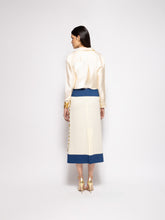 Paula Ametista Vanilla Custard Silk Twill Shirt