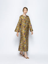Paula Shirley Floral Psic Printed Silk Twill A-Line Dress