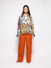 Paula Ocotillo Printed Hand Beaded Embellished Linen Overshirt