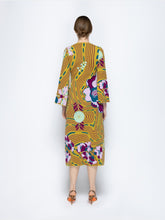 Paula Varvara Floral Psic Jacquard Dress