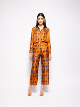 Sonia Hawaii Flower Printed Silk Twill Pants